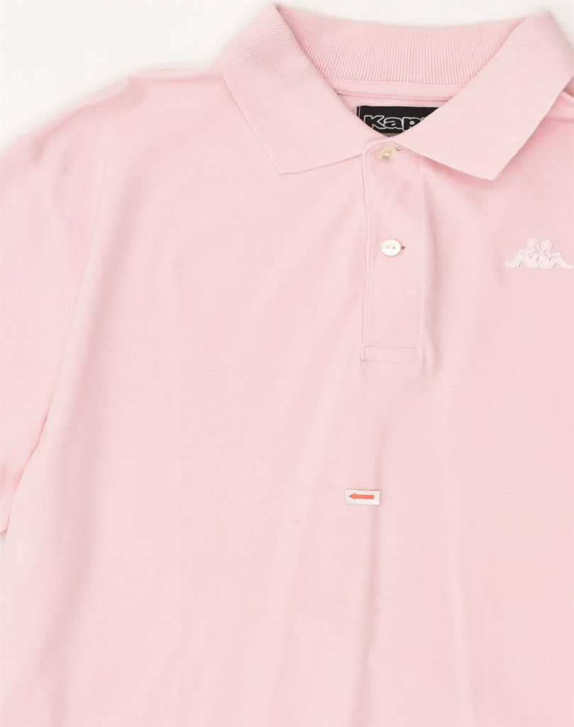 KAPPA Mens Polo Shirt Large Pink Cotton | Vintage Kappa | Thrift | Second-Hand Kappa | Used Clothing | Messina Hembry 