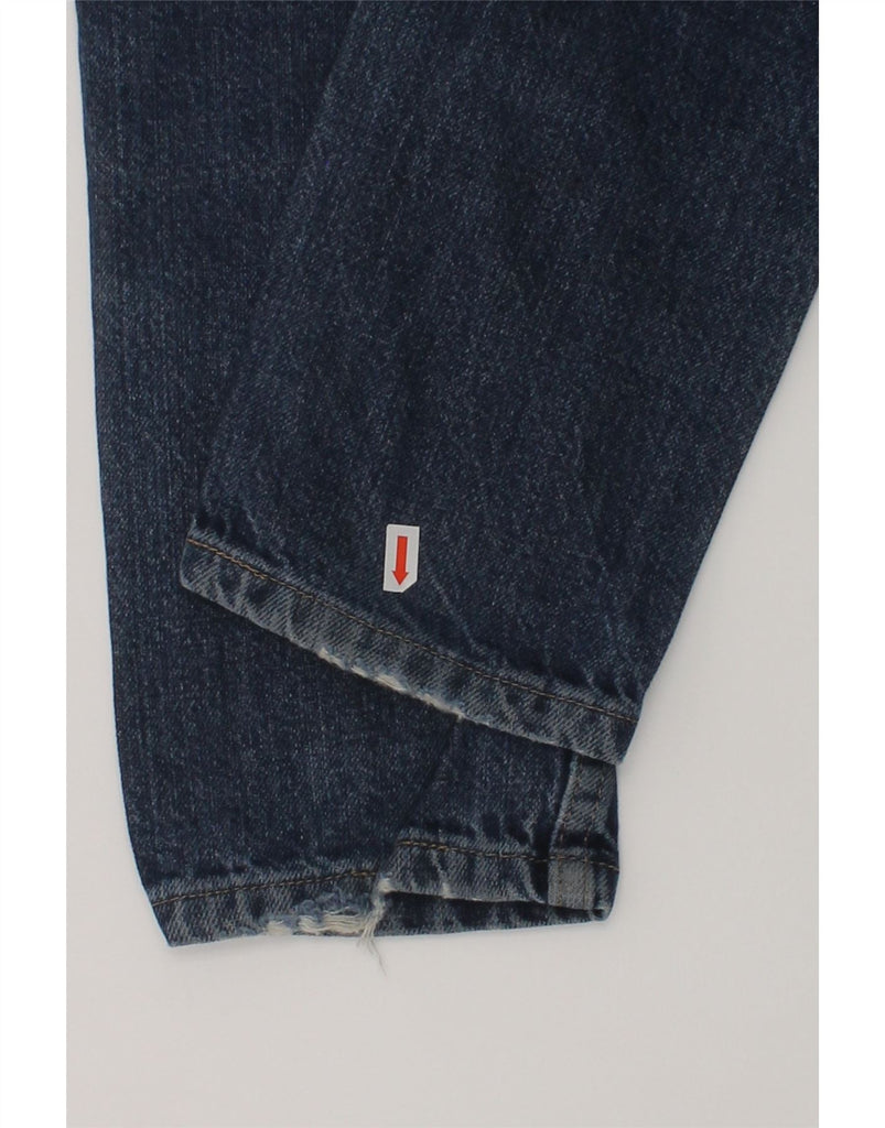 WRANGLER Boys Straight Jeans 4-5 Years W20 L17 Navy Blue Cotton | Vintage Wrangler | Thrift | Second-Hand Wrangler | Used Clothing | Messina Hembry 