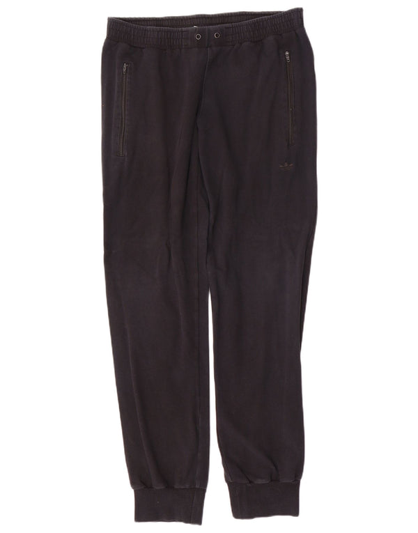Adidas Mens Tracksuit Trousers Joggers Size 38 Medium  Black Cotton