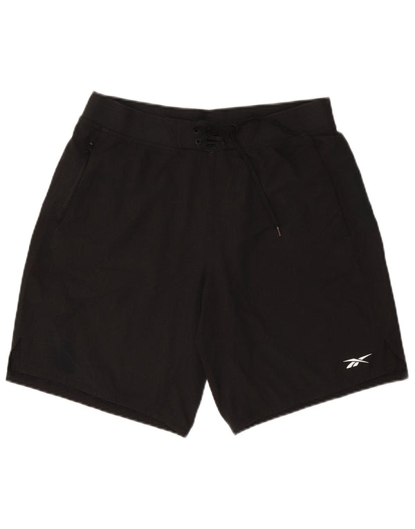 Reebok Mens Swimming Shorts Medium  Black Polyester