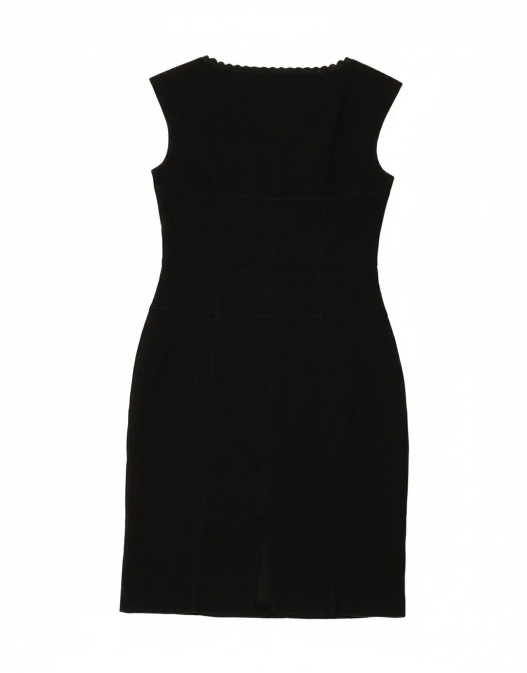 COAST Womens Sleeveless Bodycon Dress UK 12 Medium  Black Wool