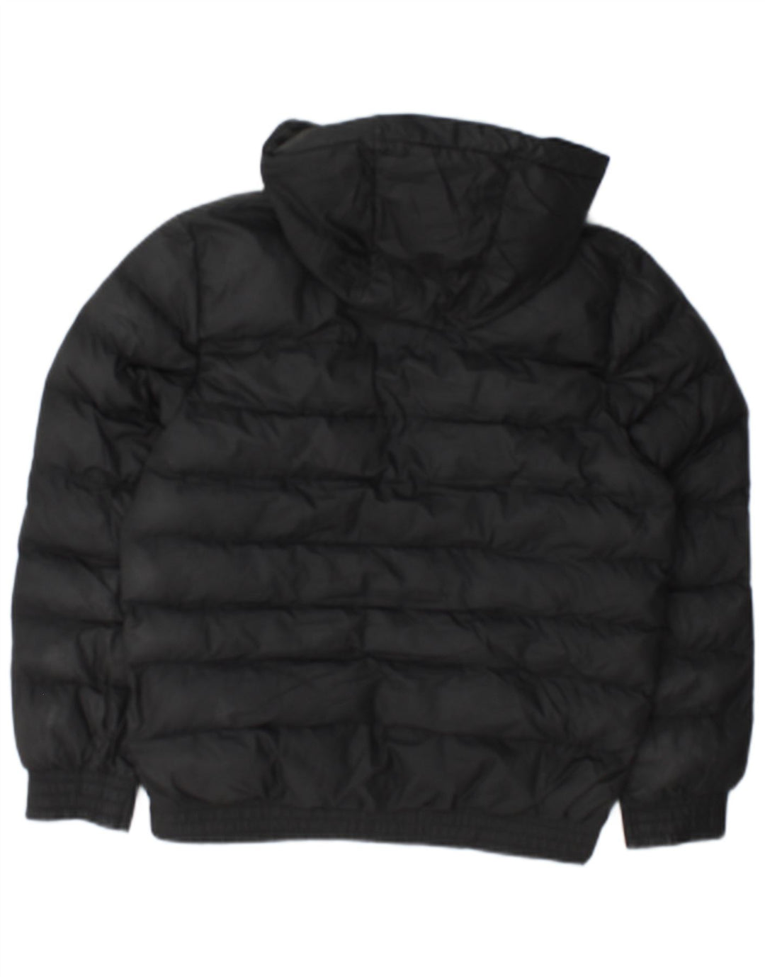 Nike Boys Hooded Padded Jacket 12-13 Years Laarge Black Polyester