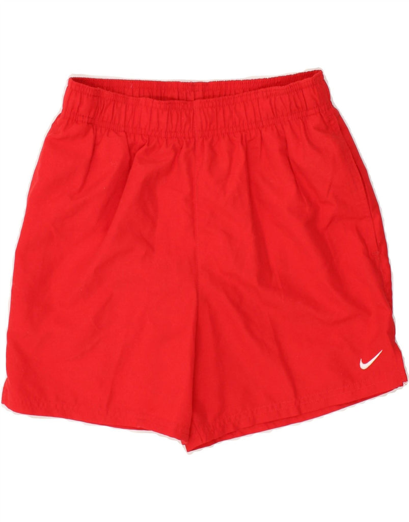 NIKE Mens Sport Shorts Small Red Polyester | Vintage Nike | Thrift | Second-Hand Nike | Used Clothing | Messina Hembry 