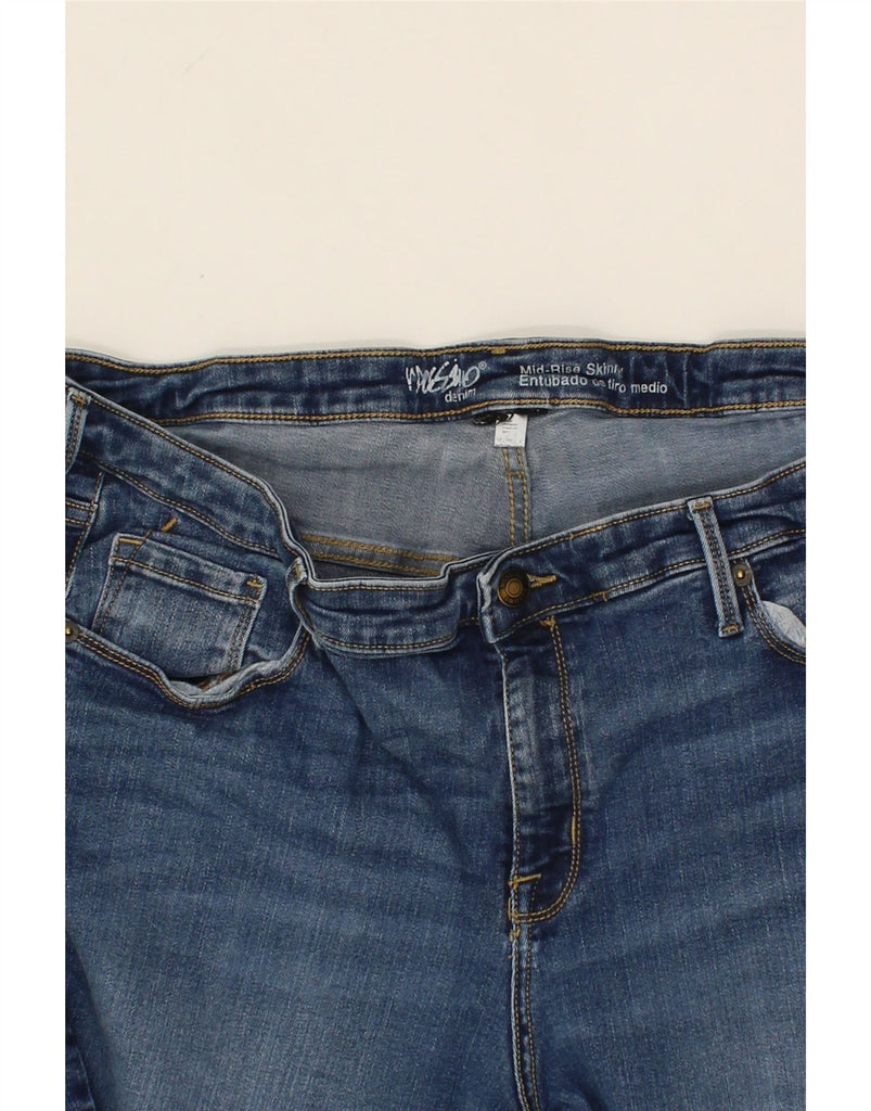 MOSSIMO Womens Crop Mid Rise Skinny Jeans W36 L27  Blue Vintage Mossimo and Second-Hand Mossimo from Messina Hembry 