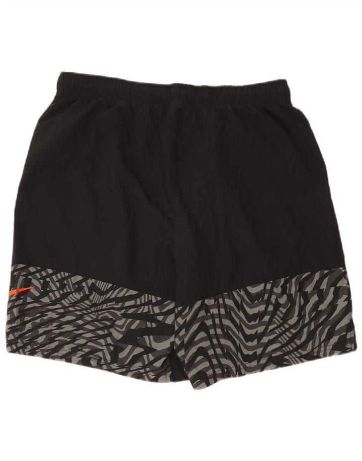 Nike Mens Dri Fit Graphic Standard Sport Shorts XL Black Polyester