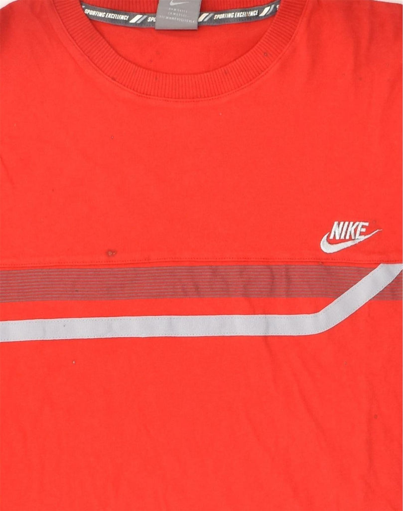 NIKE Mens Graphic T-Shirt Top UK 36-38 Small Red Cotton | Vintage Nike | Thrift | Second-Hand Nike | Used Clothing | Messina Hembry 