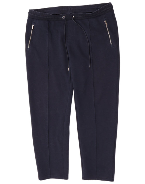 Marks & Spencer Womens Autograph Tracksuit Trousers UK 18 XL Navy Blue