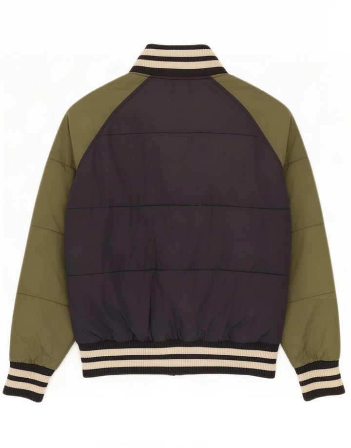 Zara Boys Graphic Padded Jacket 13-14 Years Medium Navy Blue Colourblock