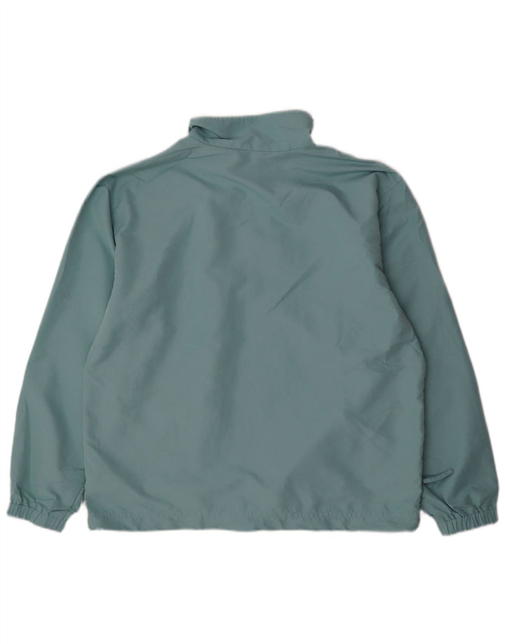 IZOD Mens Zip Neck Pullover Tracksuit Top Medium Blue Polyester