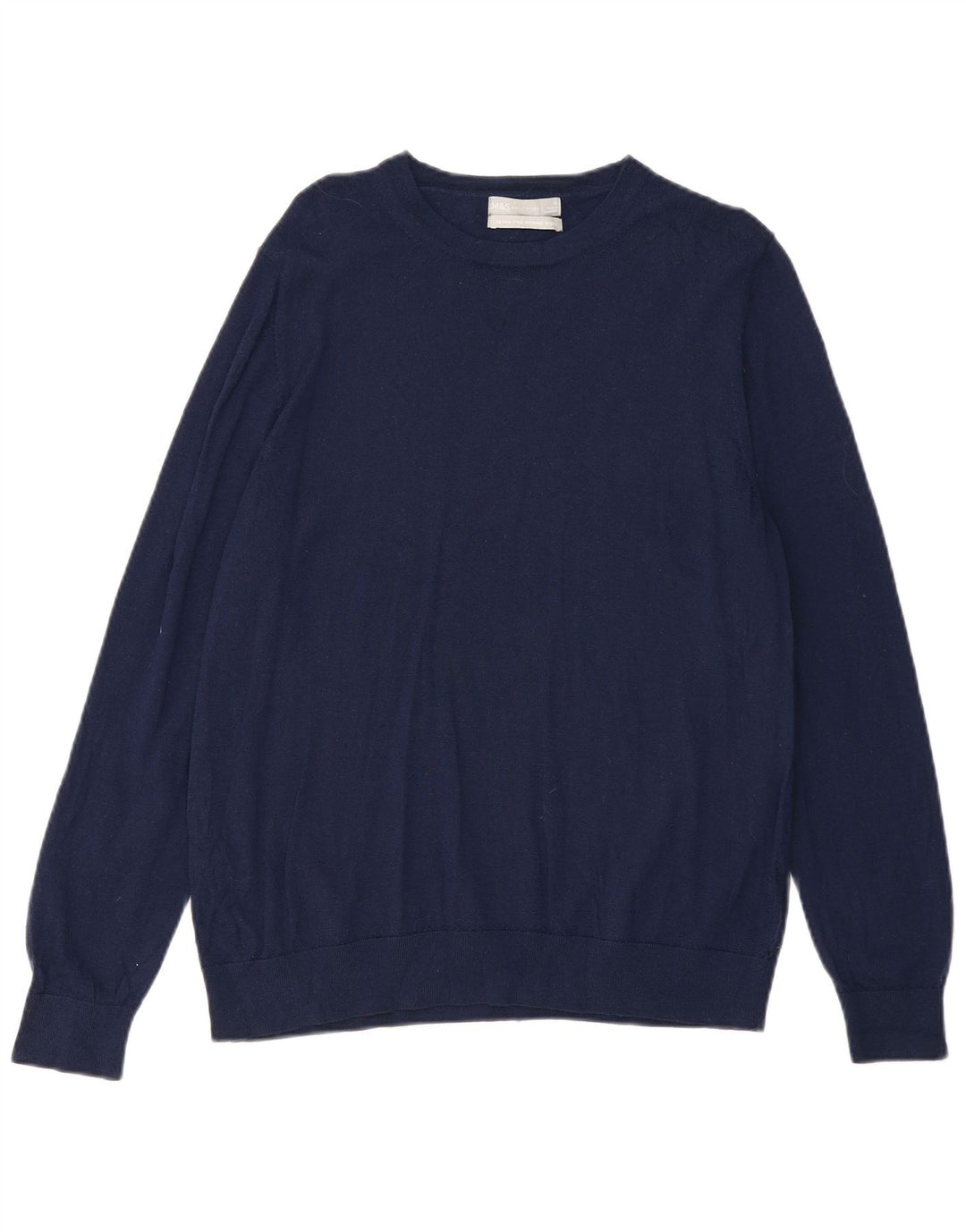 MARKS & SPENCER Womens Boat Neck Jumper Sweater UK 18 XL Navy Blue
