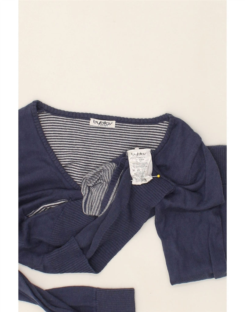 BYBLOS Girls Cardigan Sweater 6-7 Years Navy Blue Cotton | Vintage Byblos | Thrift | Second-Hand Byblos | Used Clothing | Messina Hembry 