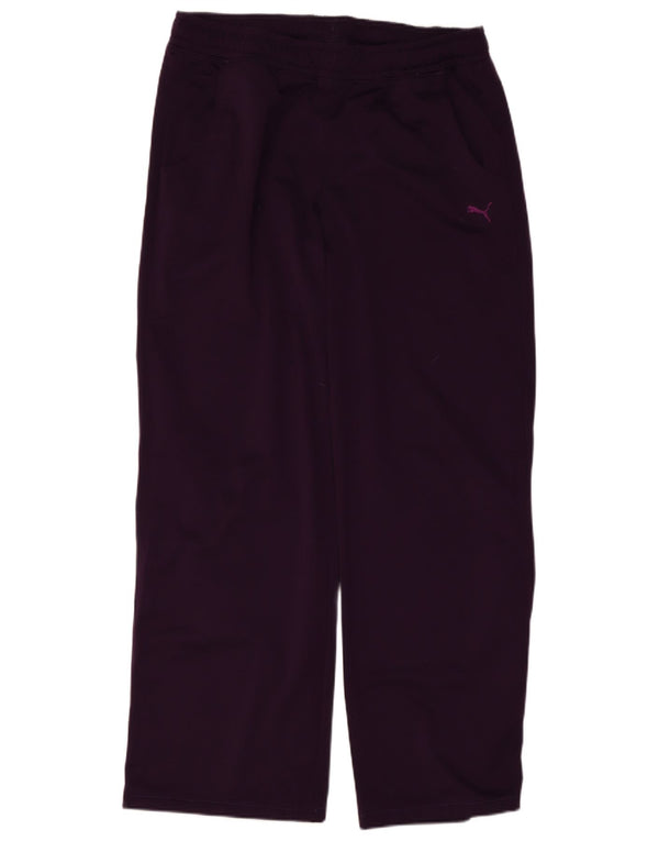 Puma Womens Tracksuit Trousers UK 12 Medium Purple Polyester