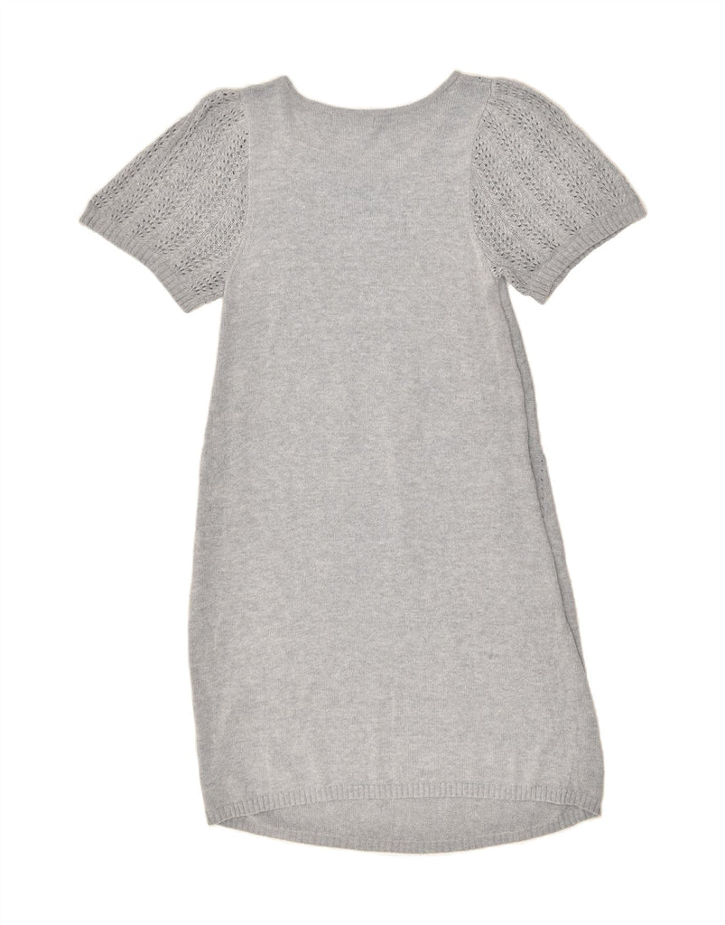MOSSIMO Womens Slim Short Sleeves Jumper Dress UK 18 XL Grey Cotton | Vintage Mossimo | Thrift | Second-Hand Mossimo | Used Clothing | Messina Hembry 
