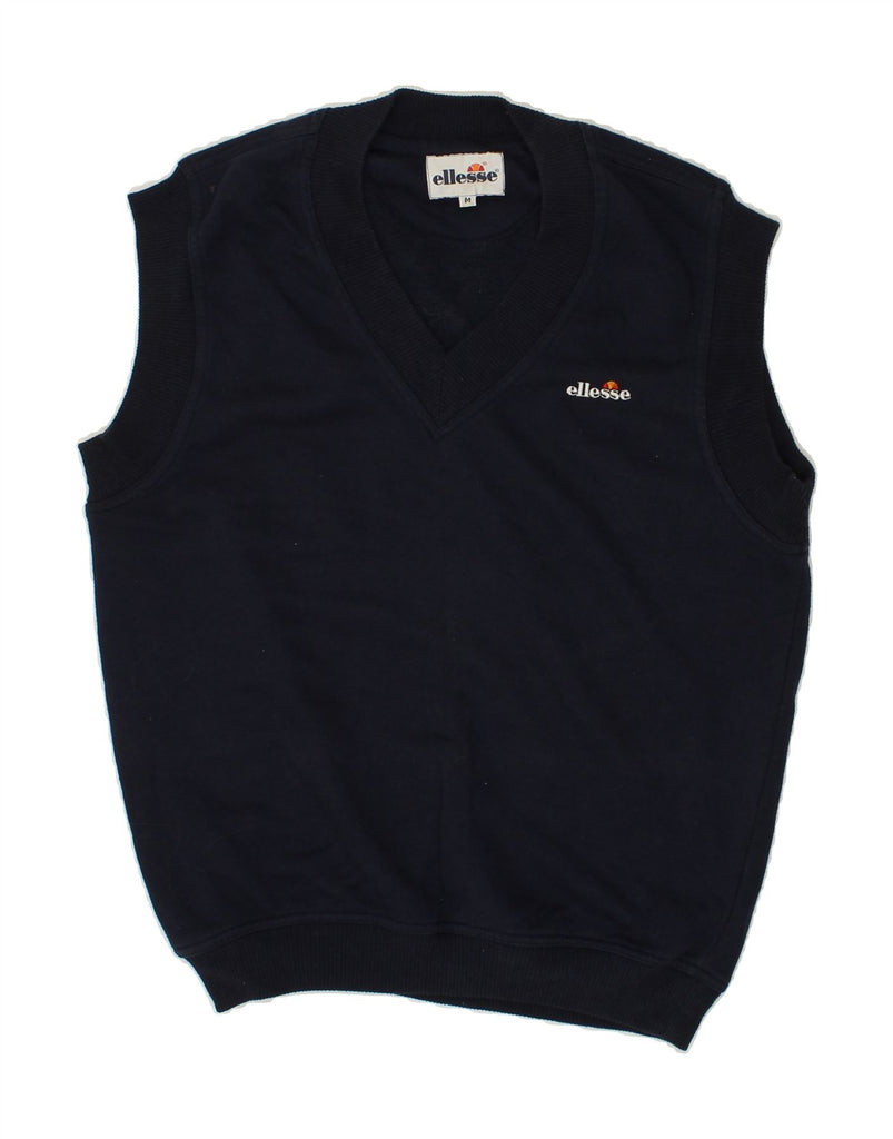 ELLESSE Mens Sleeveless Sweatshirt Jumper Medium Navy Blue | Vintage Ellesse | Thrift | Second-Hand Ellesse | Used Clothing | Messina Hembry 