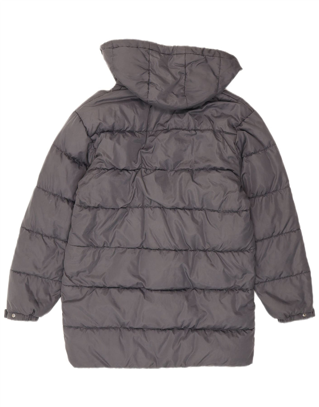 Ellesse Womens Hooded Oversized Padded Coat UK 6 XS Grey Nylon