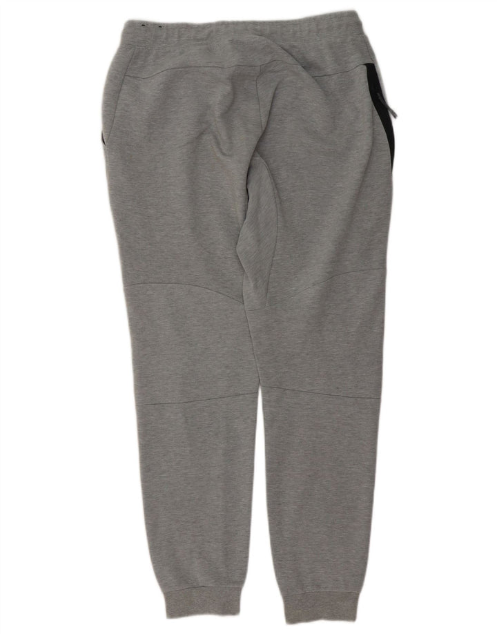 Nike Mens Tracksuit Trousers Joggers Large Grey Colourblock Cotton