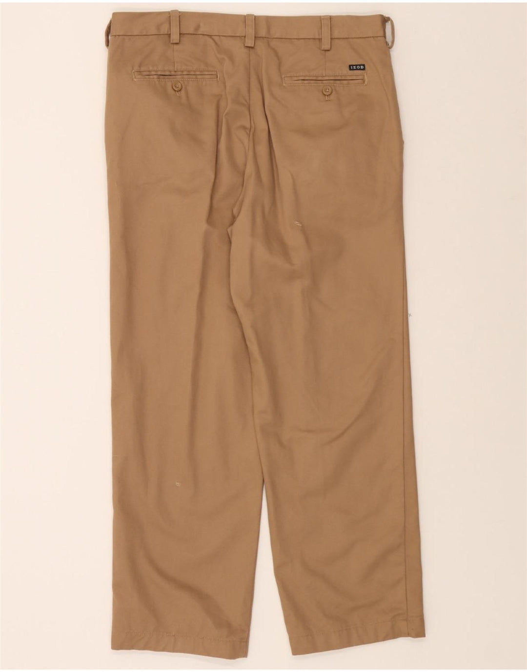 IZOD Mens Straight Chino Trousers W34 L29 Beige Cotton Vintage Izod and Second-Hand Izod from Messina Hembry 