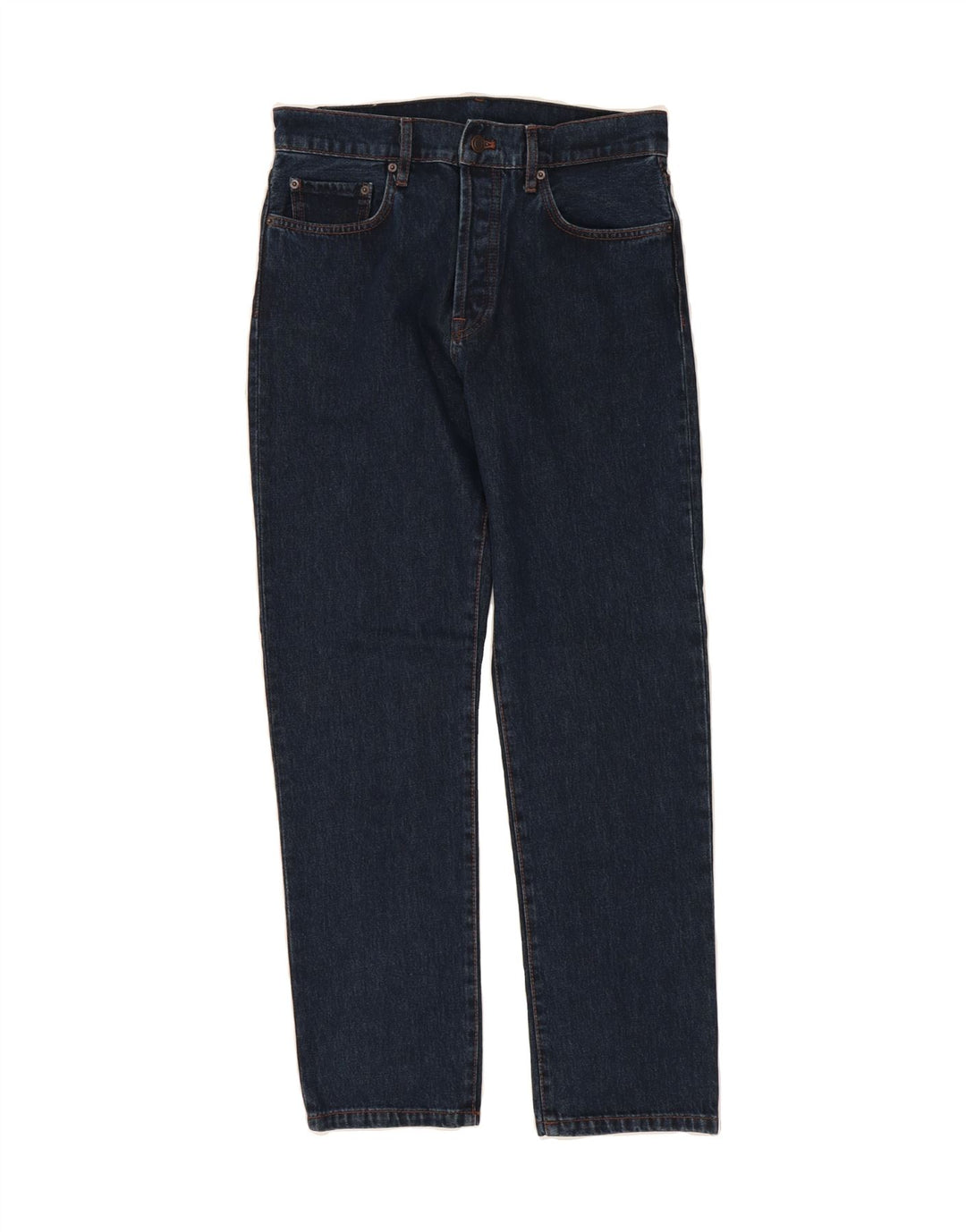 MASSIMO DUTTI Womens Straight Jeans EU 40 Medium W30 L30 Navy Blue Cotton Vintage Massimo Dutti and Second-Hand Massimo Dutti from Messina Hembry 