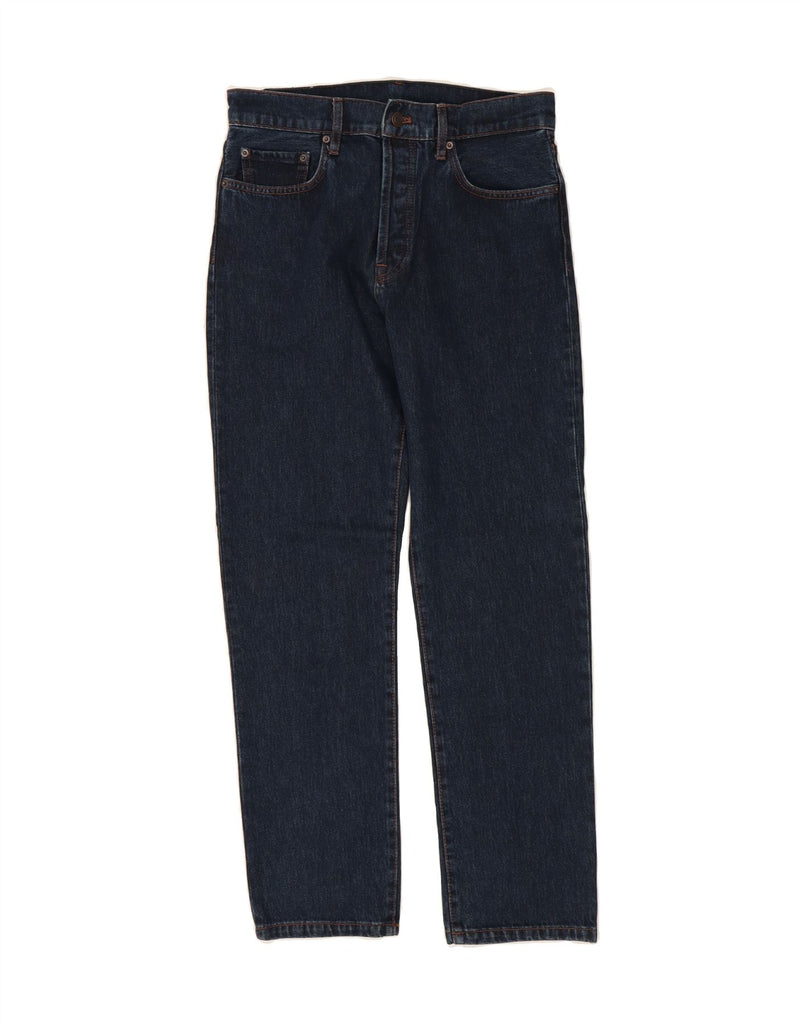 MASSIMO DUTTI Womens Straight Jeans EU 40 Medium W30 L30 Navy Blue Cotton Vintage Massimo Dutti and Second-Hand Massimo Dutti from Messina Hembry 