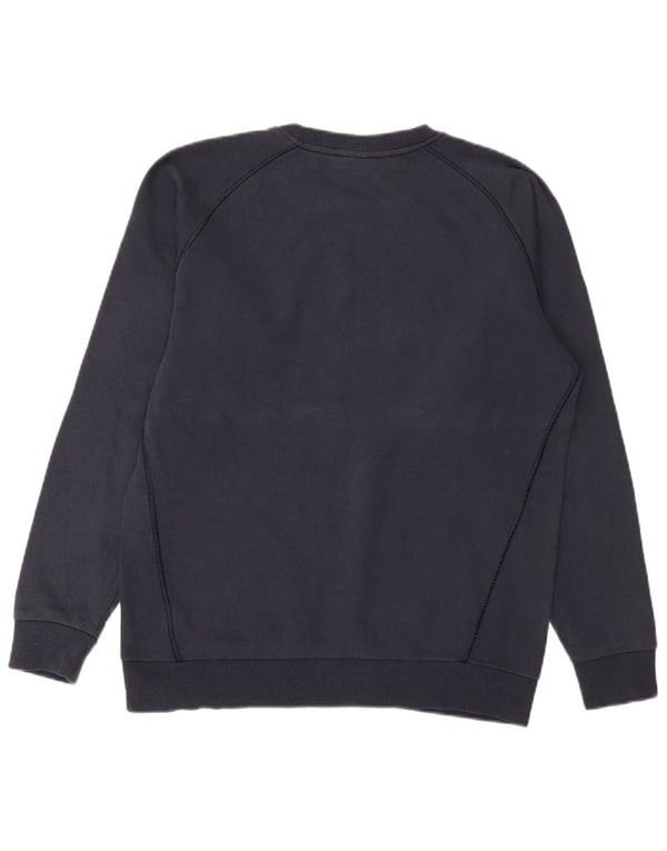 Adidas Boys Graphic Sweatshirt Jumper 15-16 Years Navy Blue Cotton
