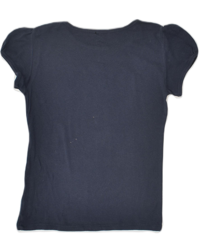 GAP Girls Graphic T-Shirt Top 9-10 Years Large Navy Blue Cotton | Vintage Gap | Thrift | Second-Hand Gap | Used Clothing | Messina Hembry 