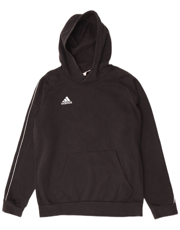 Adidas Mens Hoodie Jumper Large Black Cotton