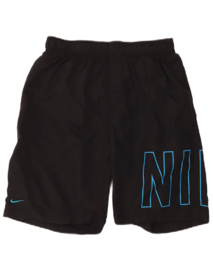 Nike Mens Graphic Sport Shorts Small  Black Nylon