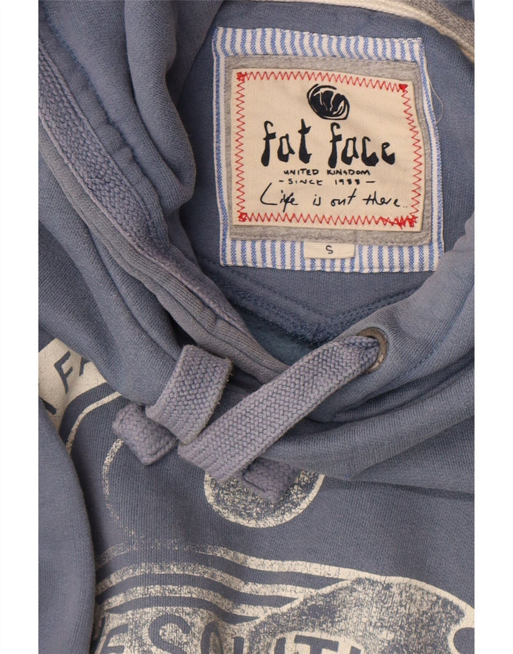 Fat Face Mens Graphic Hoodie Jumper Small Blue