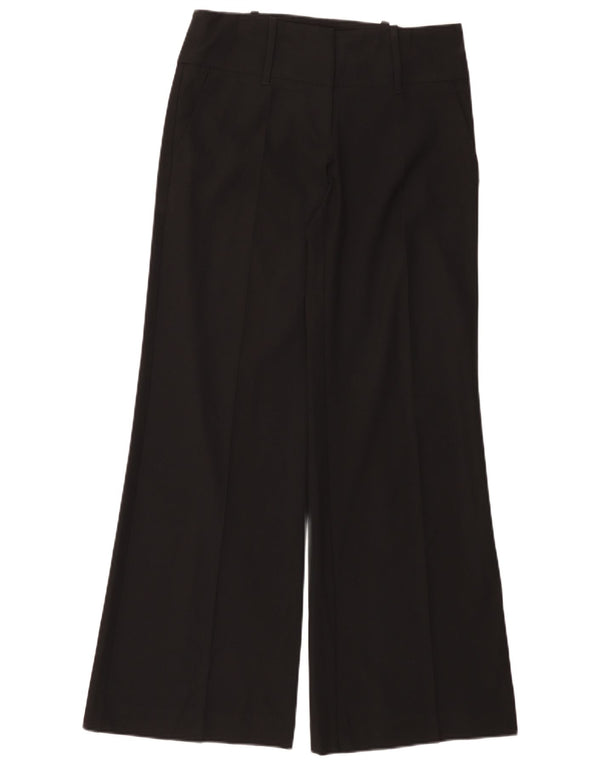 Oasis Womens Wide Leg Casual Trousers UK 10 Small W30 L32 Black Polyester