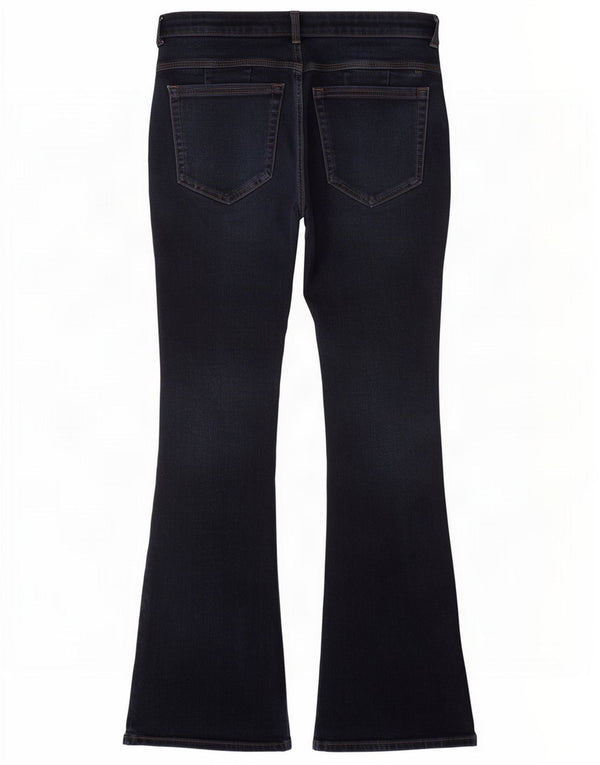 Marks & Spencer Womens Flared Jeans UK 12 Medium W30 L27 Navy Blue