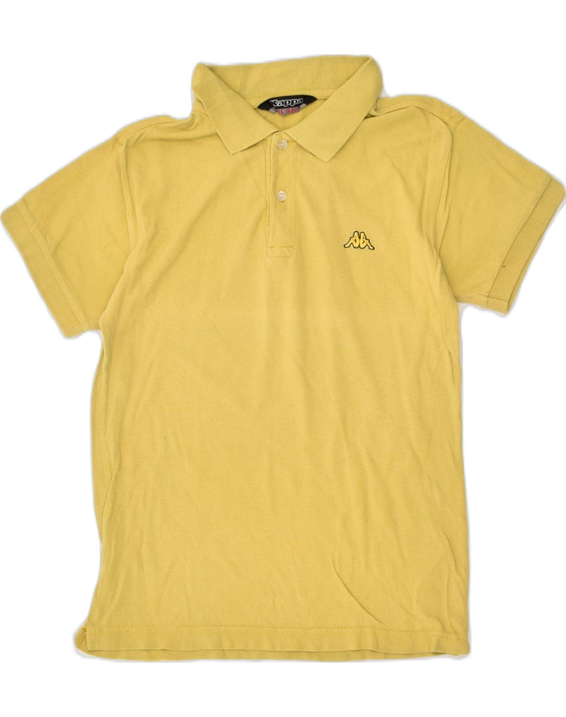 KAPPA Boys Polo Shirt 11-12 Years XL  Yellow Cotton | Vintage Kappa | Thrift | Second-Hand Kappa | Used Clothing | Messina Hembry 