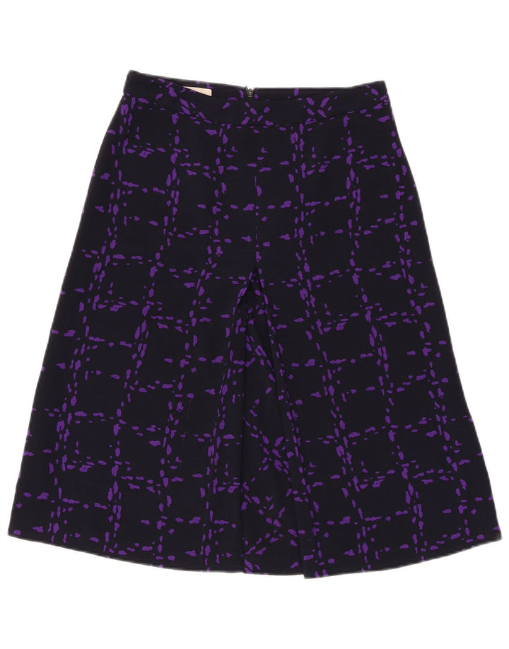 Stefanel Womens A-Line Skirt EU 34 XS W26 Black Check Polyester