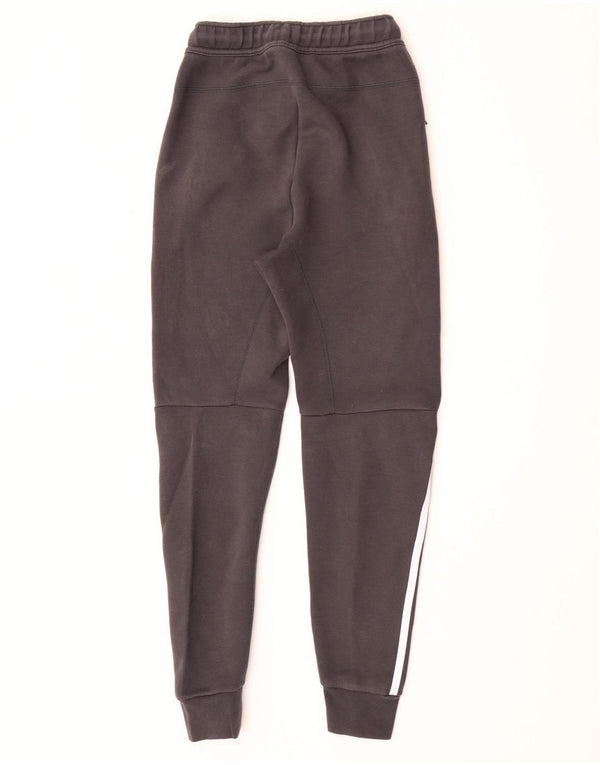 Nike Womens Tracksuit Trousers Joggers UK 6 XS Grey Striped Cotton