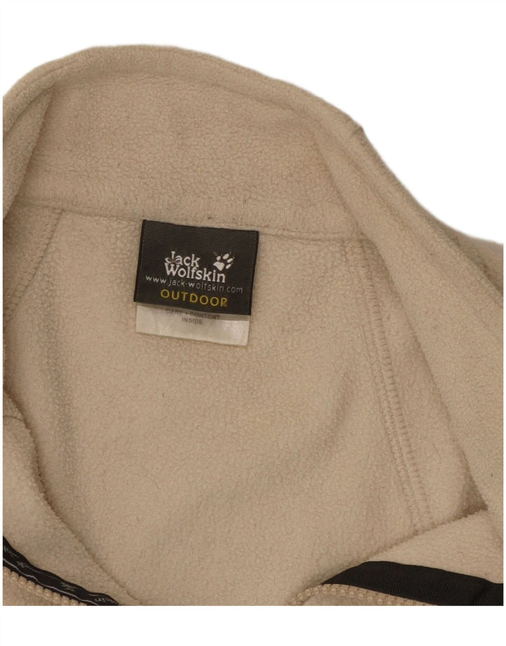 JACK WOLFSKIN Womens Polartec Fleece Jacket UK 22/24 2XL Beige Polyester