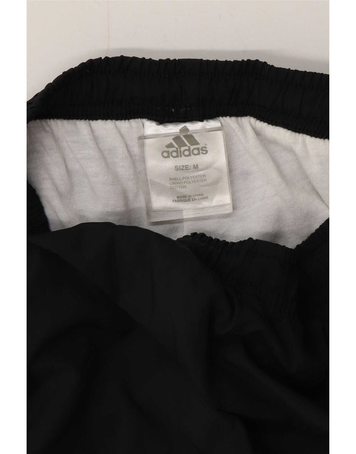 Adidas Mens Tracksuit Trousers Medium Black Polyester