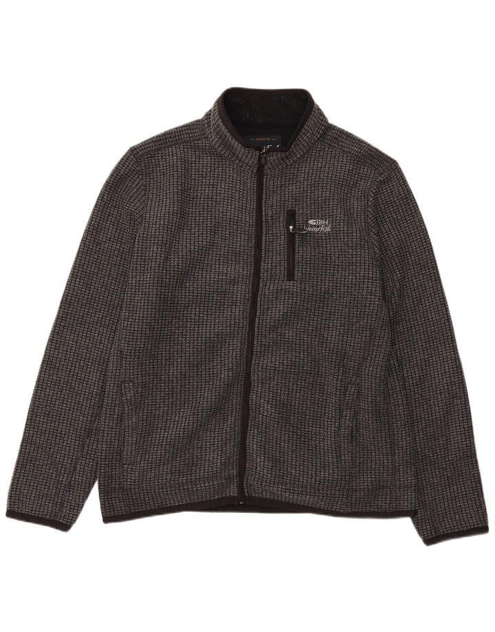 Weird Fish Mens Fleece Jacket UK 40 Large Grey Polyester