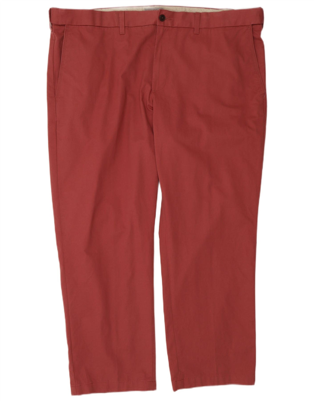 Marks & Spencer Mens Regular Chino Trousers W44  L29 Pink Cotton