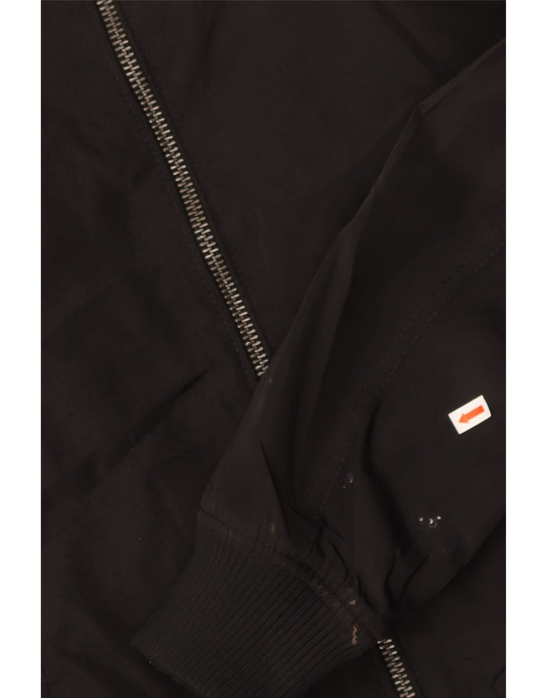 ZARA Mens Bomber Jacket UK 36 Small Black Polyester