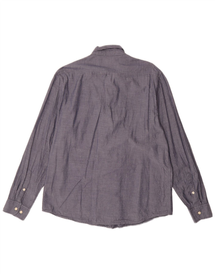 Lee Mens Shirt XL Navy Blue Cotton