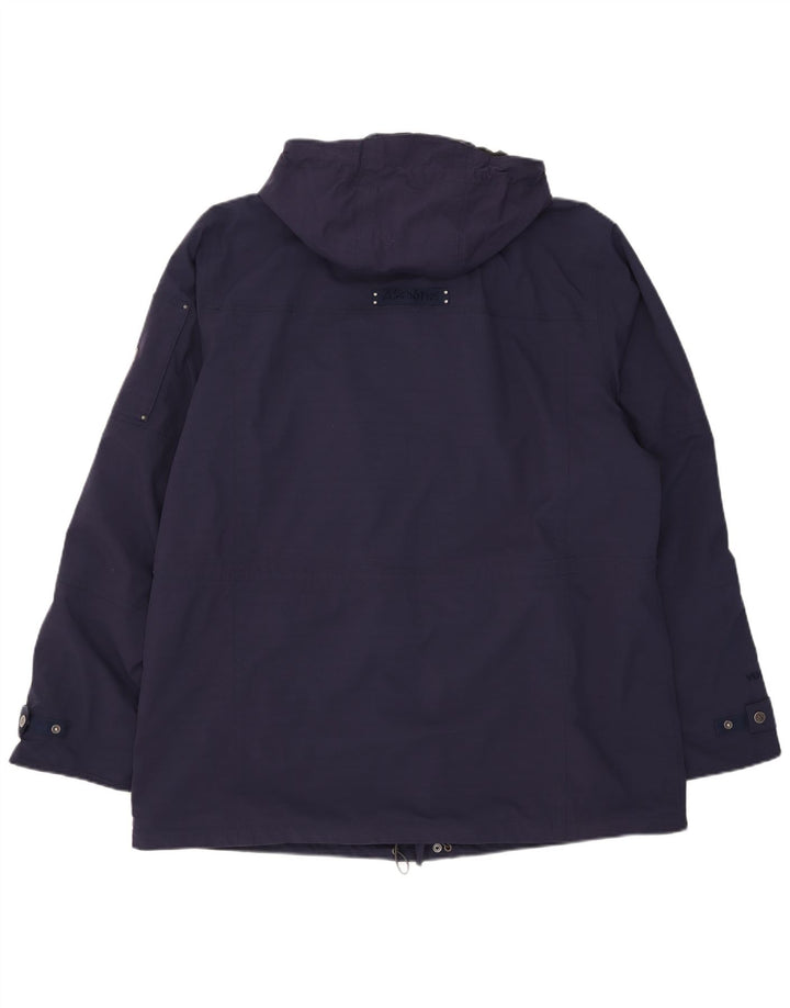Schoffel Mens Hooded Utility Jacket UK 48 4XL Navy Blue