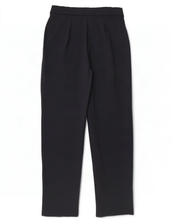 Marks & Spencer Womens Casual Trousers UK 12 Medium W30 L30 Navy Blue