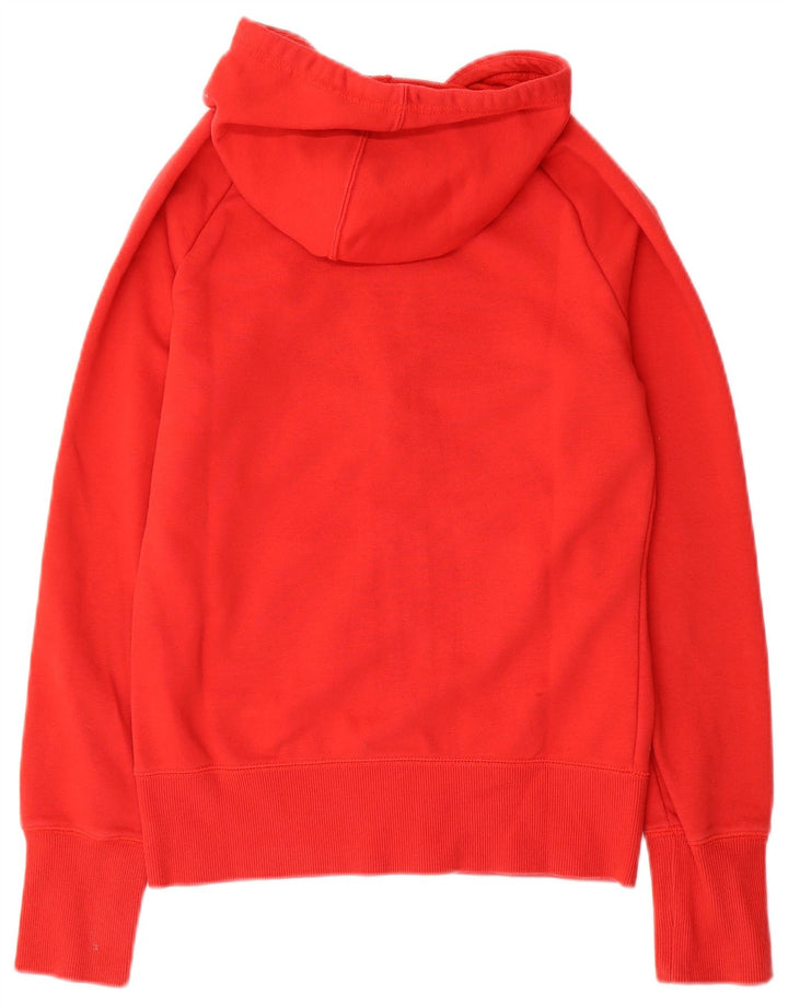 Reebok Womens Zip Hoodie Sweater UK 10 Small Red