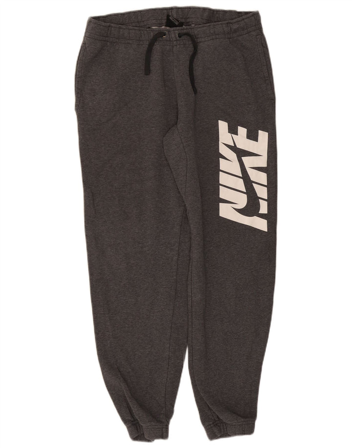 Nike Mens Graphic Tracksuit Trousers Joggers Medium Grey Cotton