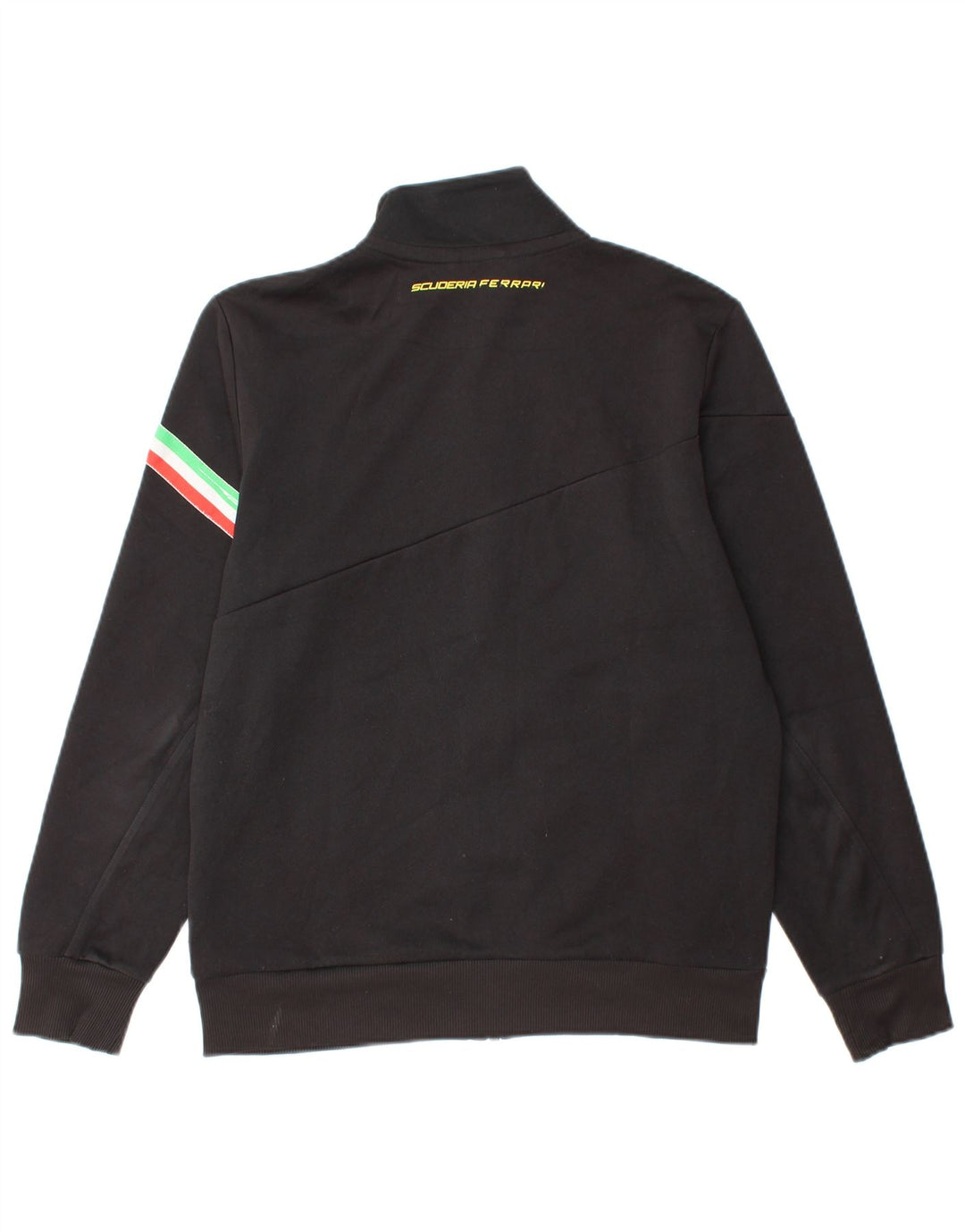 PUMA Womens Ferrari Tracksuit Top Jacket UK 14 Medium Black Striped