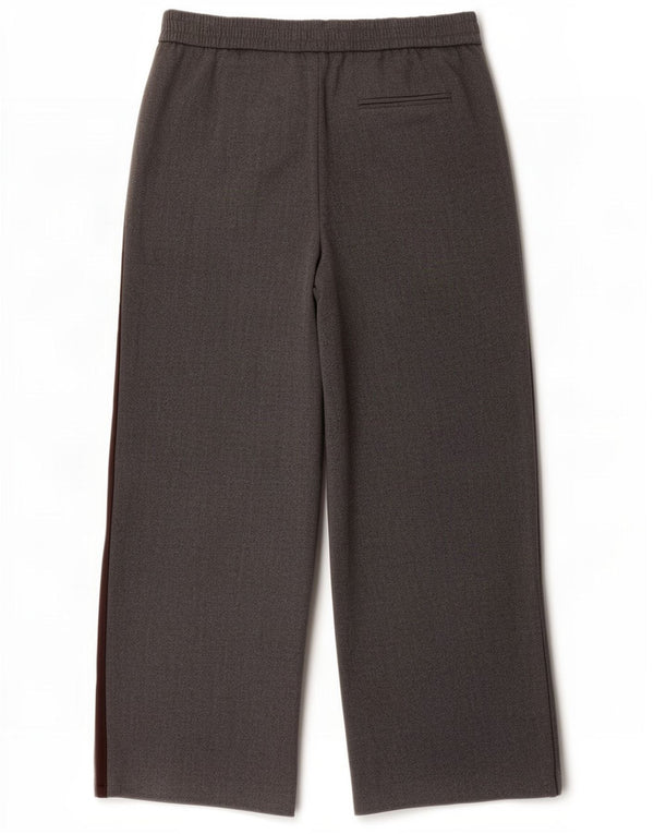 Marks & Spencer Womens Wide Leg Casual Trousers UK 18 XL W36 L28 Grey