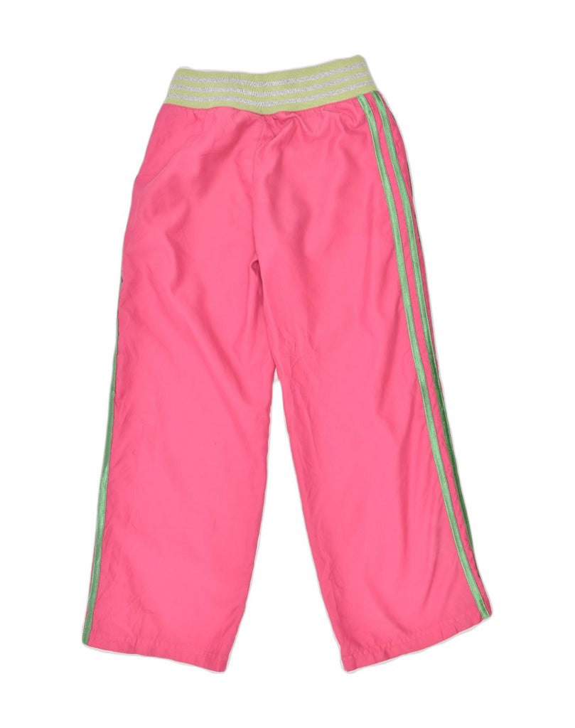 ADIDAS Girls Tracksuit Trousers 7-8 Years Pink Polyester | Vintage | Thrift | Second-Hand | Used Clothing | Messina Hembry 