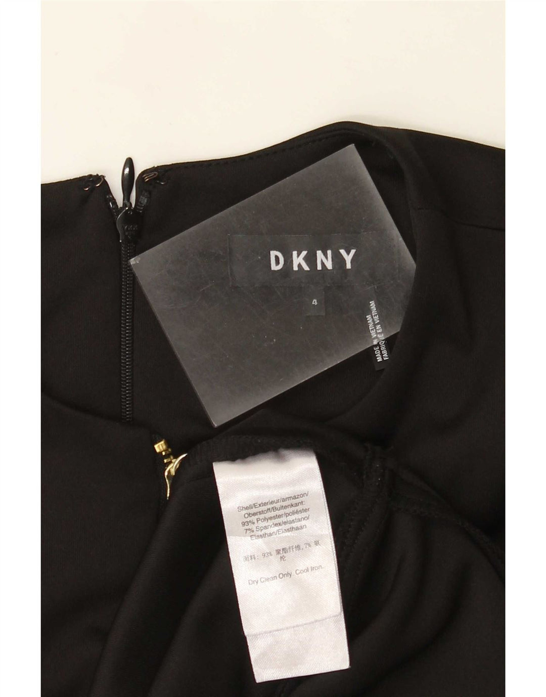 Dkny Womens A-Line Dress US 4 Small Black Polyester