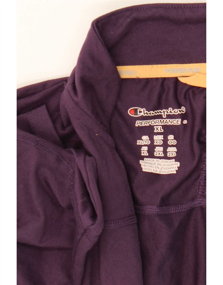 Champion Womens Tracksuit Top Jacket UK 18 XL Purple