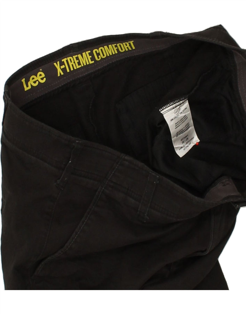 LEE Mens Straight Chino Trousers W36 L29 Black Cotton | Vintage Lee | Thrift | Second-Hand Lee | Used Clothing | Messina Hembry 