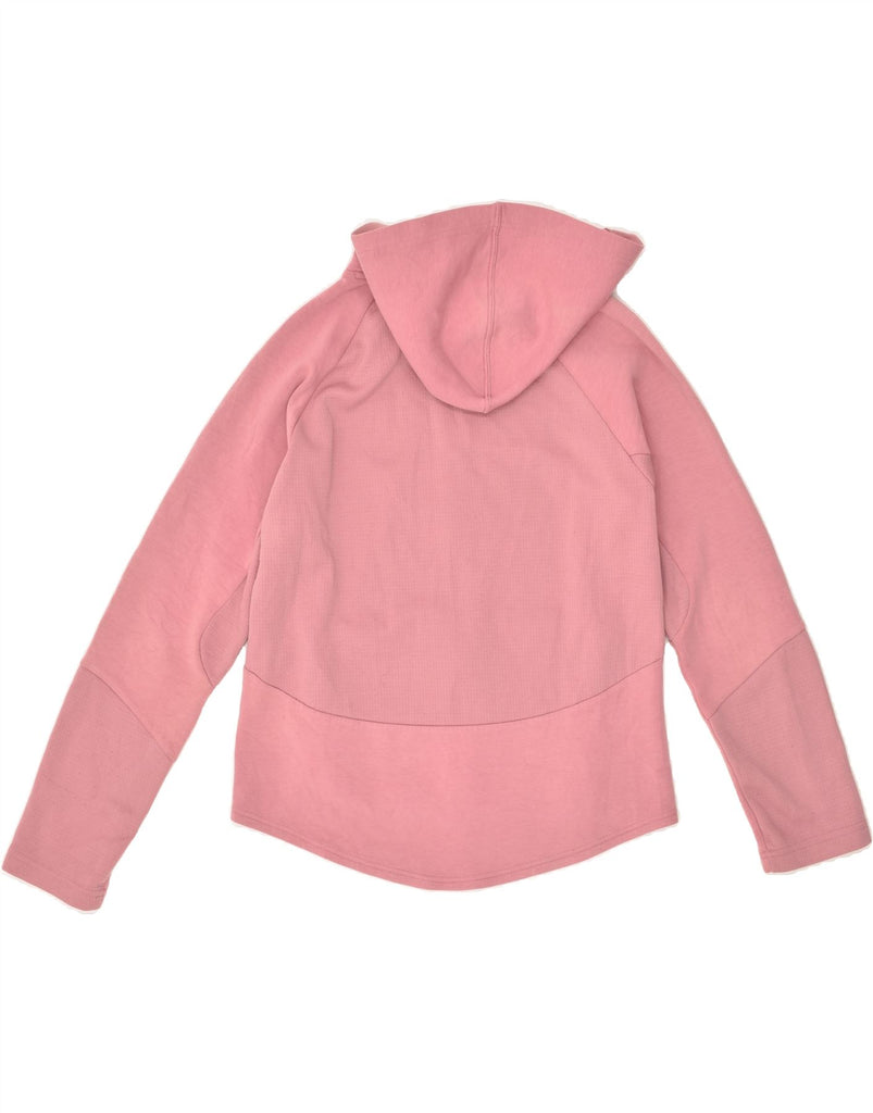 PUMA Womens Zip Hoodie Sweater UK 10 Small Pink Polyester Vintage Puma and Second-Hand Puma from Messina Hembry 